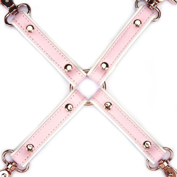 Крестовина Liebe Seele White & Pink Leather Hogtie SX2830