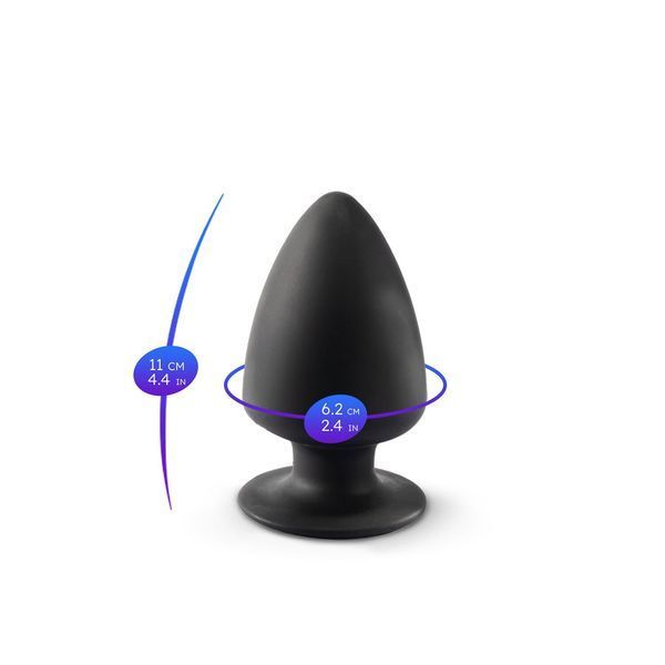 Анальная пробка SilexD (Model 1 size M) двухслойная, силикон+Silexpan, диаметр 6,2 см SO5552