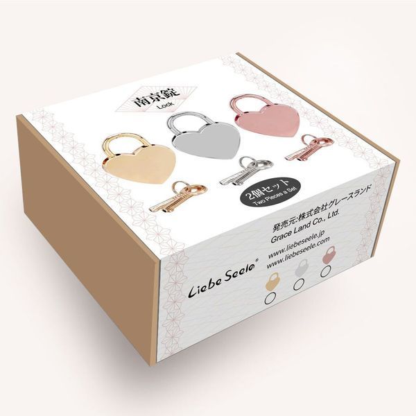 Замочек Liebe Seele Heart Shape Padlock Silver (2 шт) SX1679