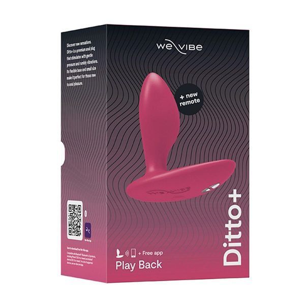 Анальна смарт-вібропробка We-Vibe Ditto+ Cosmic Pink, 10 режимів, пульт ДК SX0519
