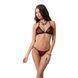 Комплект белья Passion MELISSA BIKINI L/XL, black, лиф со шнуровкой и трусики стринги EL15901 фото 1