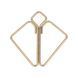 Зажимы для сосков LOCKINK Nipple Clamps - Golden SX0850 фото 3