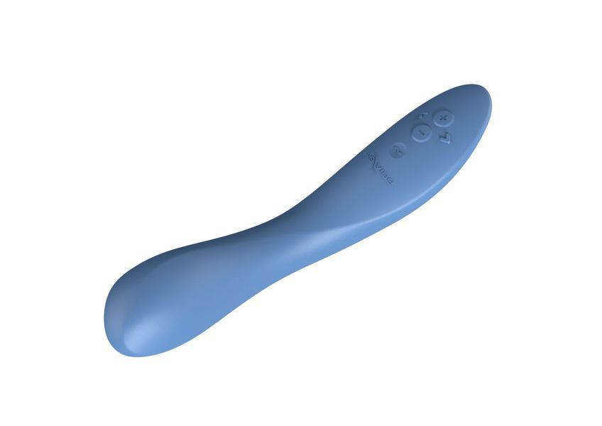 Смарт-вібратор We-Vibe Rave 2 Twisted Pleasure Blue, для точки G та входу в піхву, 2 мотори SO8768