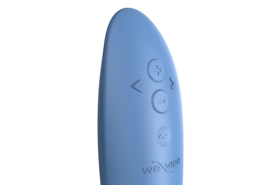 Смарт-вібратор We-Vibe Rave 2 Twisted Pleasure Blue, для точки G та входу в піхву, 2 мотори SO8768