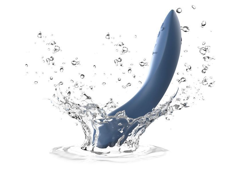 Смарт-вібратор We-Vibe Rave 2 Twisted Pleasure Blue, для точки G та входу в піхву, 2 мотори SO8768