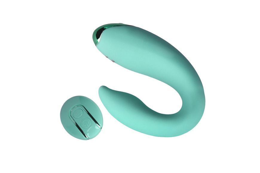Вібратор для пар FairyGasm PleasureBerry green, зарядний кейс, пульт ДК SX0641