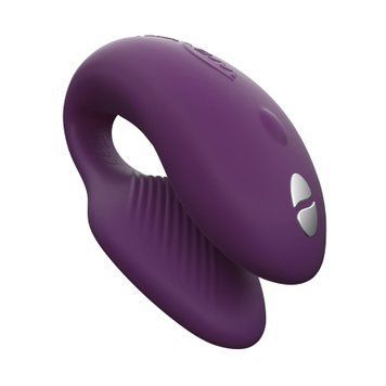 Смарт-вибратор для пар We-Vibe Chorus Purple, сенсорное управление вибрациями сжатием пульта SO6923