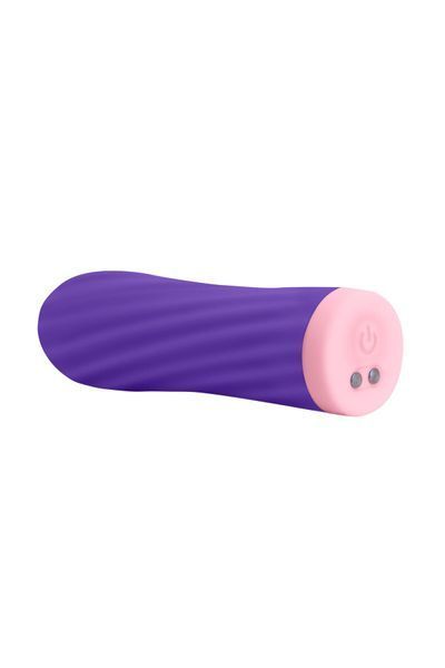 Віброкуля S Pleasures Bullets Twist & Shout Purple, фіолетова, ребриста поверхня, 10 режимів SX1606