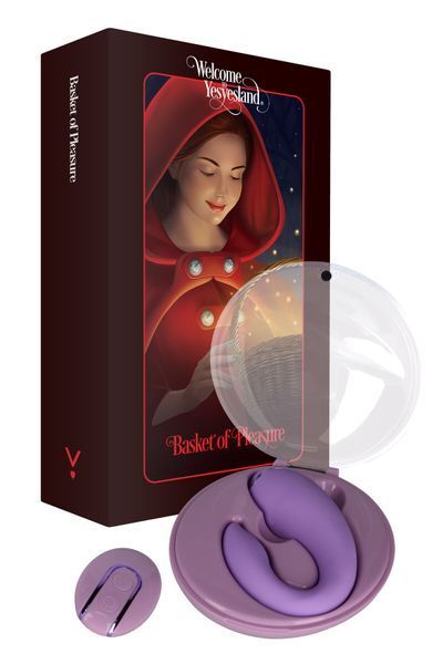 Вібратор для пар FairyGasm PleasureBerry violet, зарядний кейс, пульт ДК SX0642