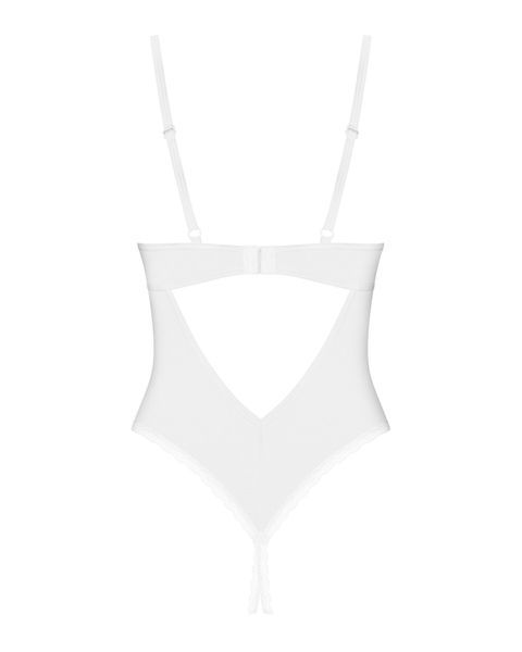 Боди з доступом Obsessive Alissium crotchless teddy, XS/S, лиф с мягкой чашкой, высокие трусики SX0597
