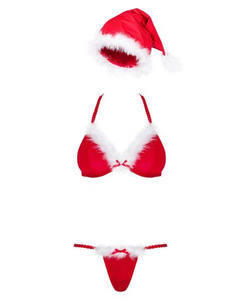 Новорічний комплект Obsessive Santastic 3-pcs set L/XL SO9081