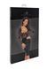 Платье Noir Handmade F295 Euphoria, XL, black, кружево, глубокое декольте, юбка миди под латекс SX0210 фото 6