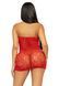 Сукня-сітка зі стразами Leg Avenue Rhinestone halter mini dress Red, відкрита спина, one size SO7958 фото 2