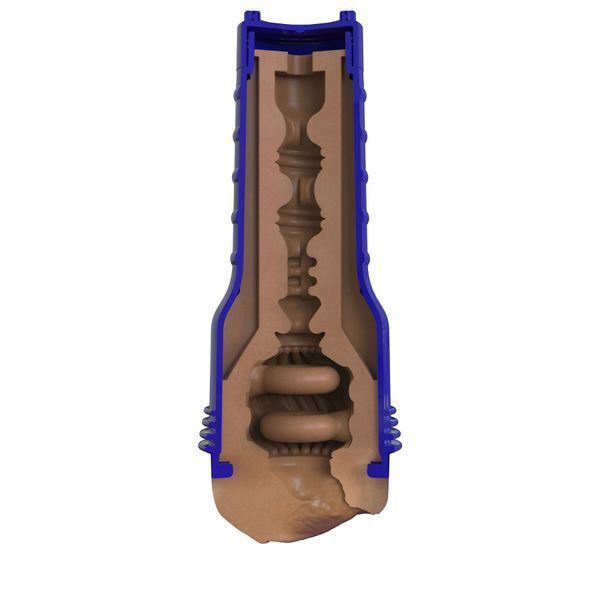 Мастурбатор-вагіна Fleshlight Boost Bang Medium Dark Flesh, плаваючі кільця Turbo Tech SX1315