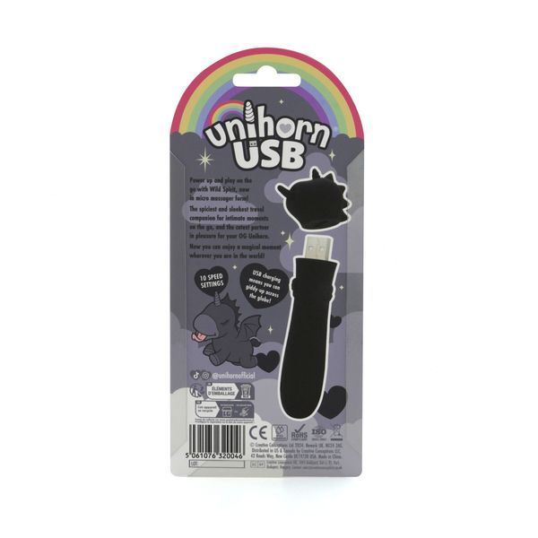 Вибратор-единорожка Unihorn USB Bullet &ndash; Wild Spirit, вибропуля, USB-зарядка, 10 режимов SX2874