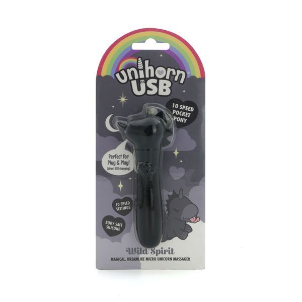 Вибратор-единорожка Unihorn USB Bullet &ndash; Wild Spirit, вибропуля, USB-зарядка, 10 режимов SX2874