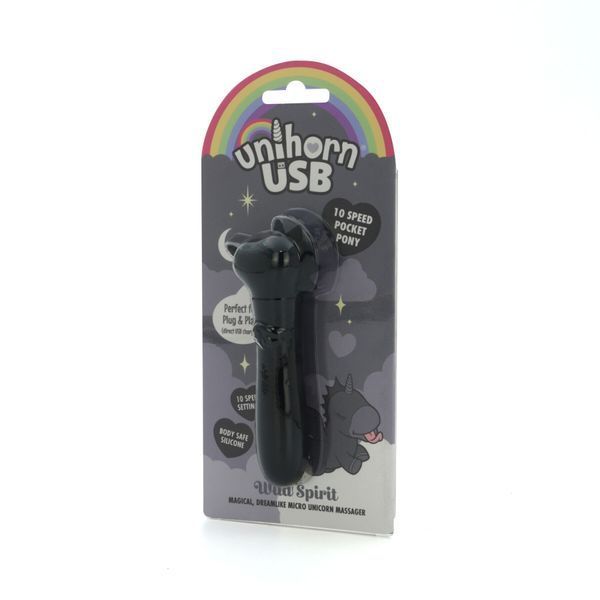 Вибратор-единорожка Unihorn USB Bullet &ndash; Wild Spirit, вибропуля, USB-зарядка, 10 режимов SX2874