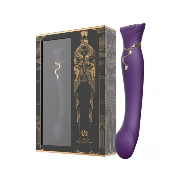 Смартвибратор Zalo &mdash; Queen Twilight Purple, пульсирующая жемчужина, кристалл Swarovski SX2294