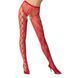 Эротические колготки-бодистокинг Passion S008 red, ажурные колготки с вырезом и лампасами-сеткой PSS008R фото 1