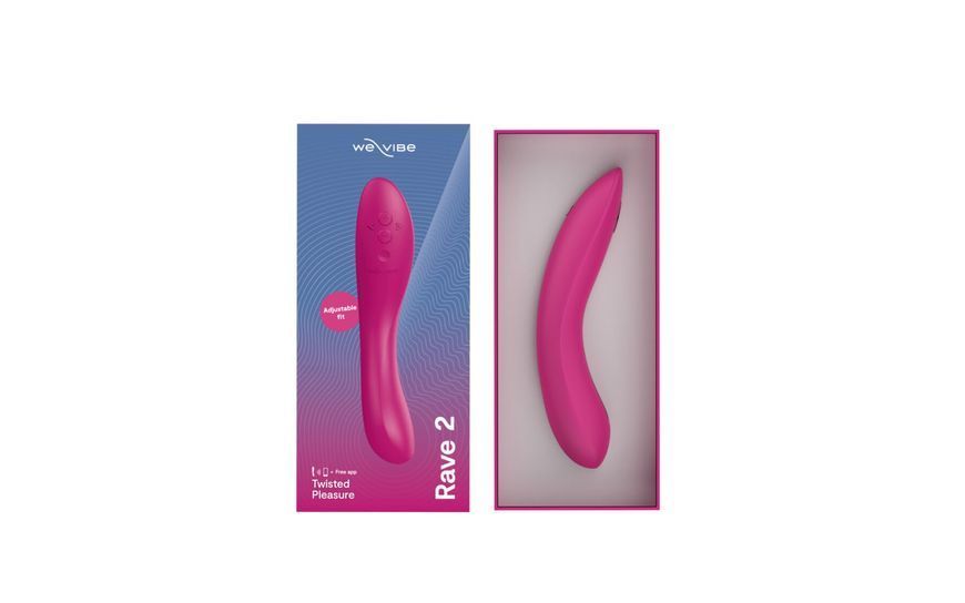 Смарт-вібратор We-Vibe Rave 2 Twisted Pleasure Pink, для точки G та входу в піхву, 2 мотори SO8769