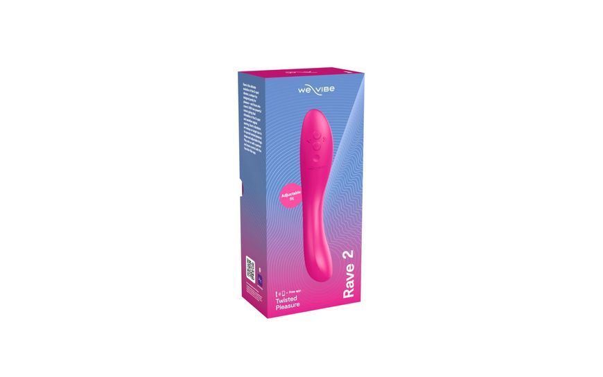 Смарт-вібратор We-Vibe Rave 2 Twisted Pleasure Pink, для точки G та входу в піхву, 2 мотори SO8769