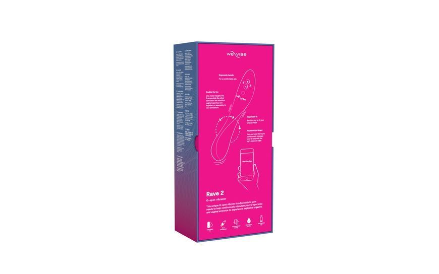 Смарт-вібратор We-Vibe Rave 2 Twisted Pleasure Pink, для точки G та входу в піхву, 2 мотори SO8769