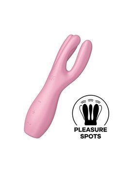 Кліторальний вібратор Satisfyer Threesome 3 Pink з трьома пальчиками SO6101