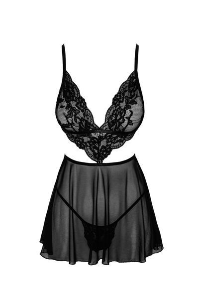 Пеньюар с кружевным лифом Kissable French Kiss Babydoll L/XL SX1951