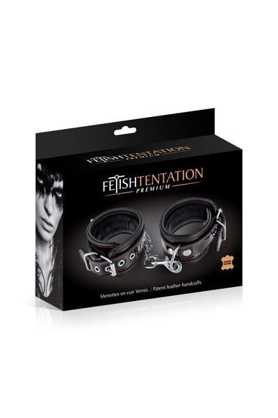Наручники Fetish Tentation Premium Patent leather handcuffs SX1099