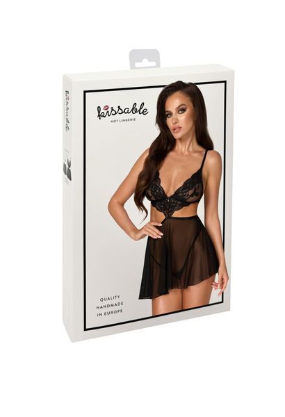 Пеньюар с кружевным лифом Kissable French Kiss Babydoll L/XL SX1951
