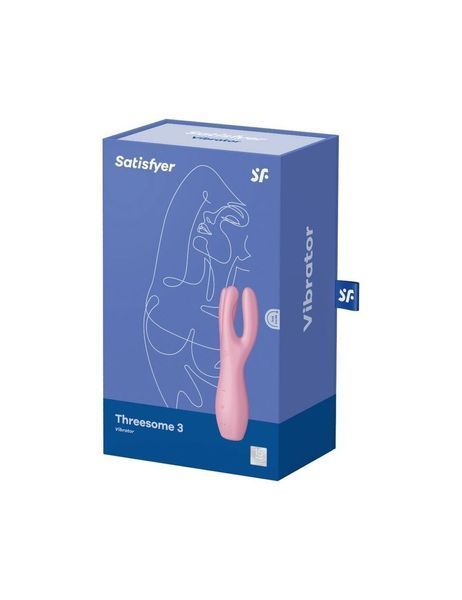 Кліторальний вібратор Satisfyer Threesome 3 Pink з трьома пальчиками SO6101