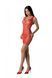 Мини-платье с вертикальным узором Passion BS097 One Size, red, плетение по бокам SO8933 фото 1