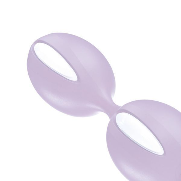 Вагинальные шарики Fun Factory SMARTBALLS DUO, сиренево-белые, 2 шт, диаметр 3,2 и 3,6 см SX0961