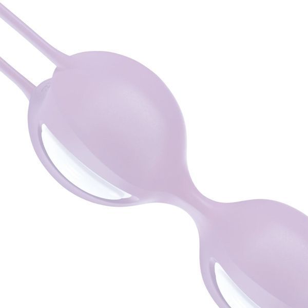 Вагинальные шарики Fun Factory SMARTBALLS DUO, сиренево-белые, 2 шт, диаметр 3,2 и 3,6 см SX0961