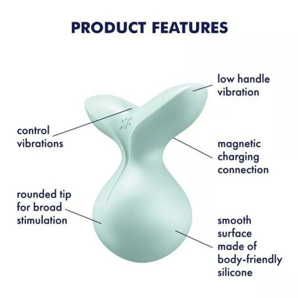 Мини-вибромассажер Satisfyer Viva la Vulva 3 Mint SO7786