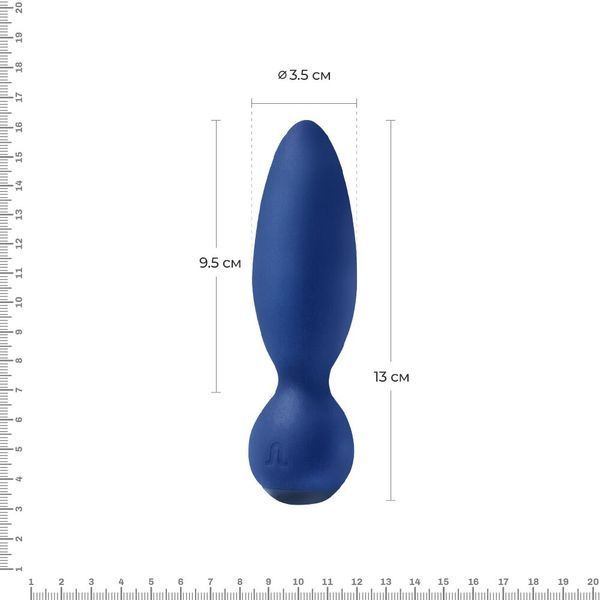 Анальная вибропробка Adrien Lastic Little Rocket макс. диаметр 3,5см, soft-touch SO4482