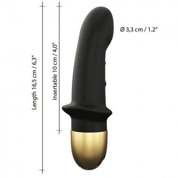 Вібратор Dorcel Mini Lover Black 2.0 перезаряджуваний, для точки G і масажу простати SO3572