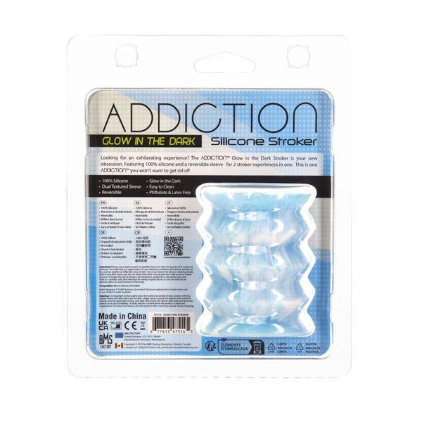 Мастурбатор ADDICTION Silicone Reversible Stroker &ndash; Glow in the Dark SX1296
