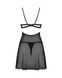 Беби-долл Obsessive Nutris babydoll & thong, XL/2XL, имитация лифа и юбочки, стринги в комплекте SX1165 фото 4