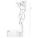 Бодистокинг Passion BS071 white, комбинезон на бретелях PBS071W фото 4