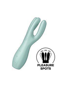 Кліторальний вібратор Satisfyer Threesome 3 Mint з трьома пальчиками SO6102