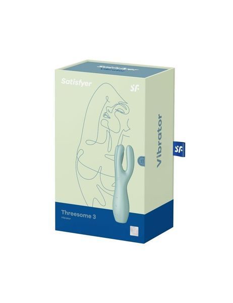 Клиторальный вибратор Satisfyer Threesome 3 Mint с тремя пальчиками SO6102