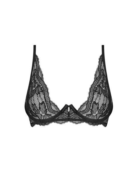 Бюстгальтер Obsessive Nutris bra, XS/S, мереживо, м&rsquo;які чашки, кісточки під грудьми SX1166