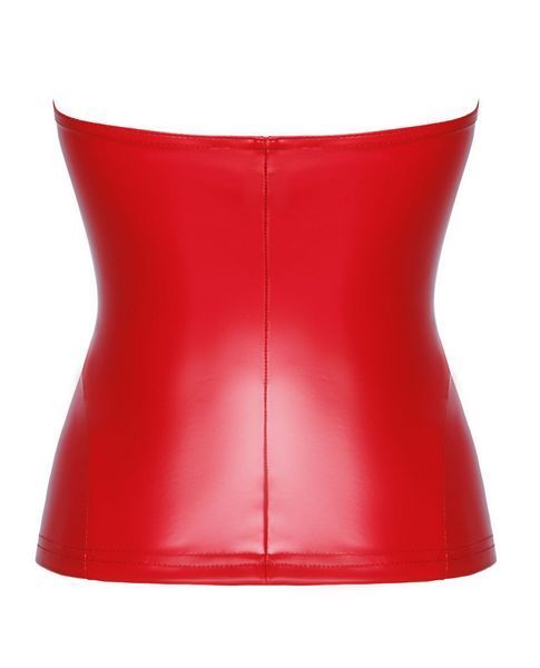 Корсет Noir Handmade F355 Red powerwetlook corset - S SX2025