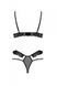 Еротичний комплект Passion DOLLY SET, S/M, black, з відкритими чашками SO9705 фото 4
