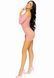 Платье-сетка с сердечками Leg Avenue Heart net mini dress Pink, завязки, открытые плечи, one size SO7960 фото 7