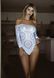 Эротическое боди-бодистокинг Leg Avenue Snap crotch thong back teddy White M/L SO9134 фото 3