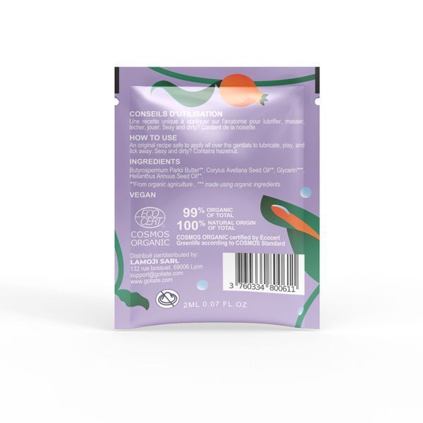Пробник массажного масла Goliate Couple Gourmand Noisette 2 мл SX3009