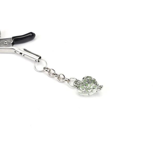 Зажимы для сосков Liebe Seele Glow-in-dark Nipple Clamps Green SX1682