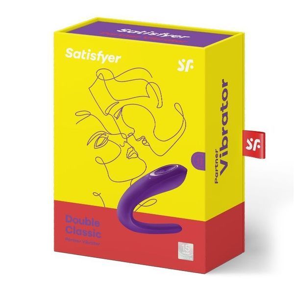 Вибратор для пар Satisfyer Double Classic с одним моторчиком SO1235